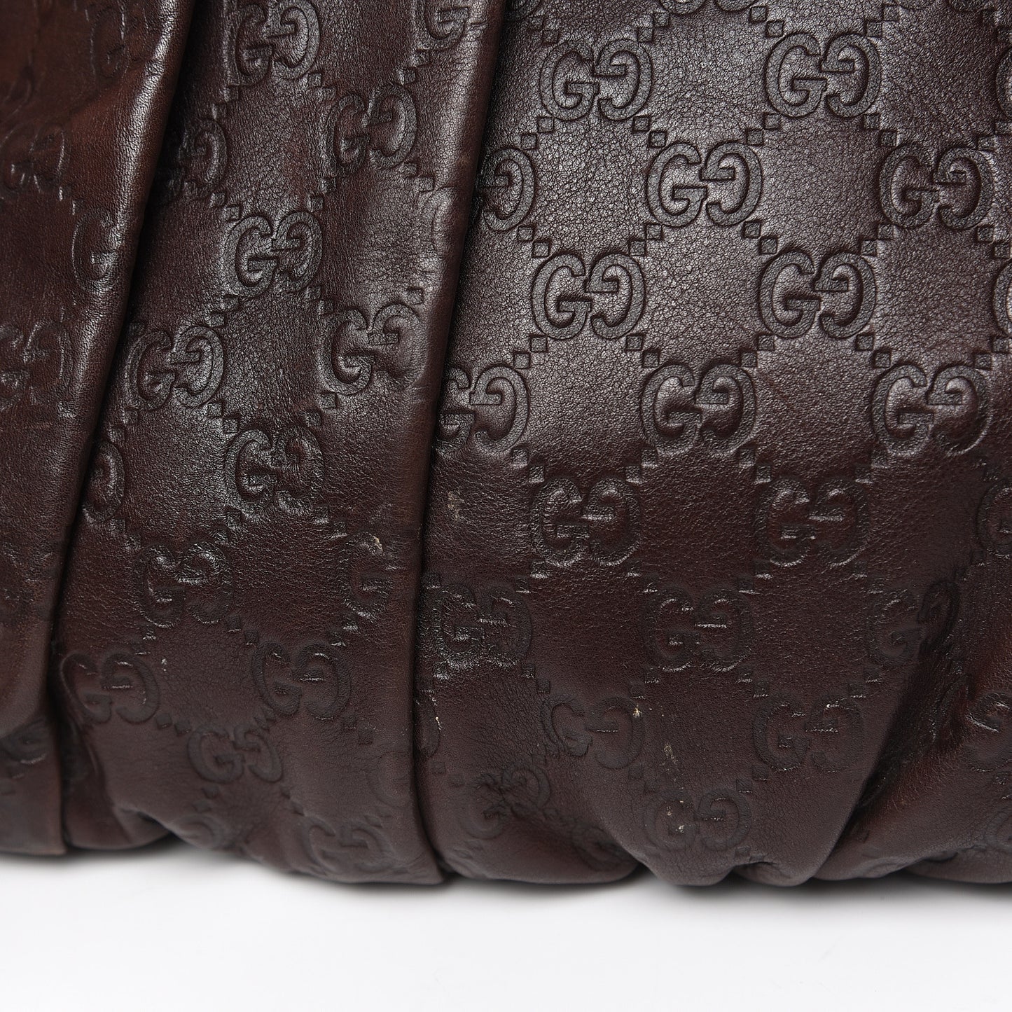 Guccissima Medium Hysteria Top Handle Bag Chocolate