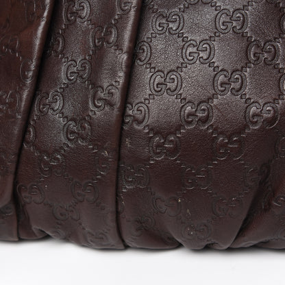 Gucci Guccissima Medium Hysteria Top Handle Bag Chocolate 11 of 13