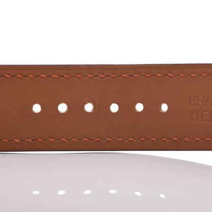 Hermes Stainless Steel Swift 29mm Cape Cod Double Tour Quartz Watch Orange 11 of 12