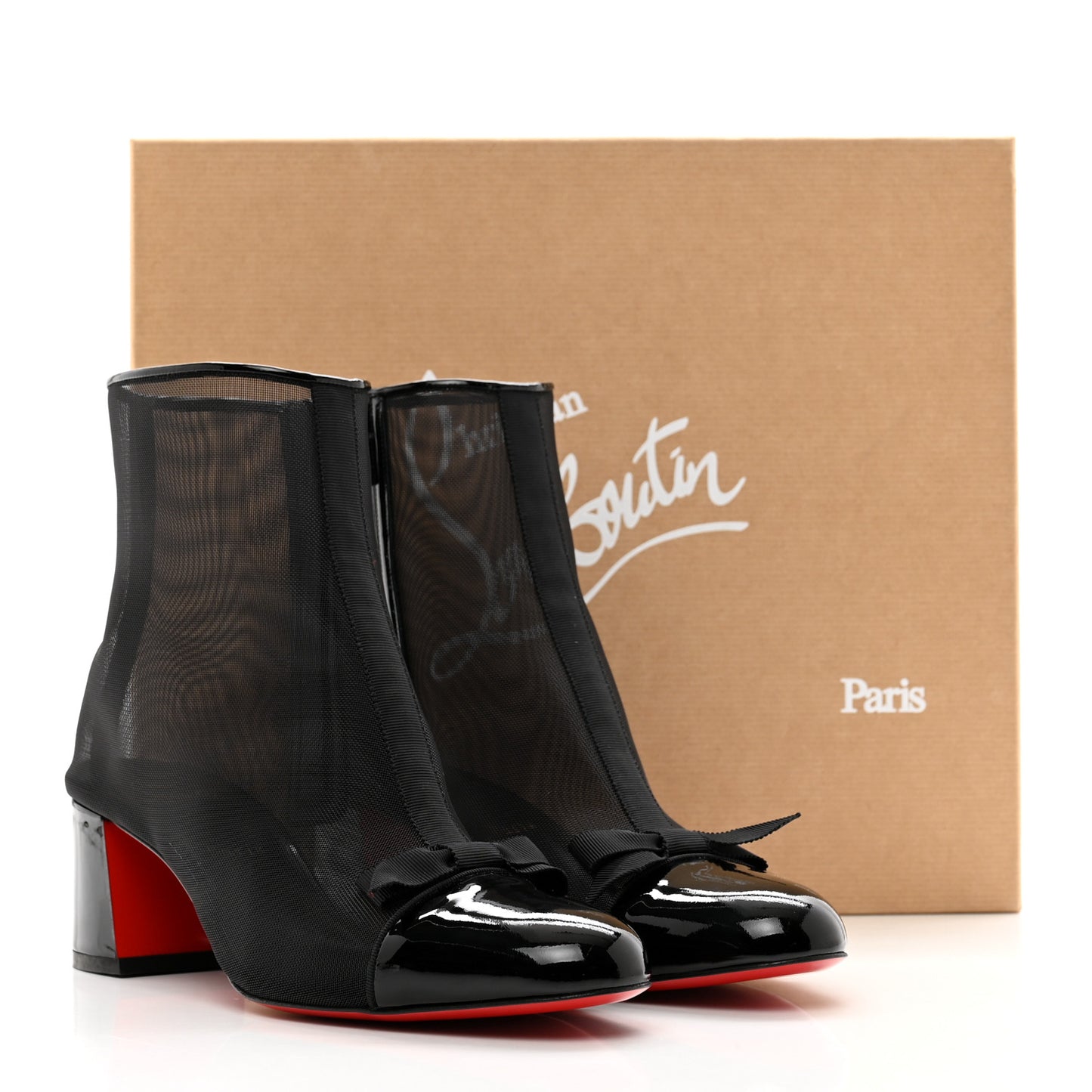 Mesh Checkypoint 55 Booties 40 Black