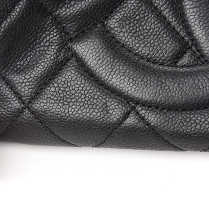 Chanel Caviar Quilted CC Timeless Soft Tote Black 10 of 17
