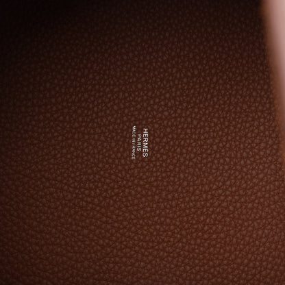 Hermes Taurillon Clemence Picotin Lock 22 MM Gold 8 of 10