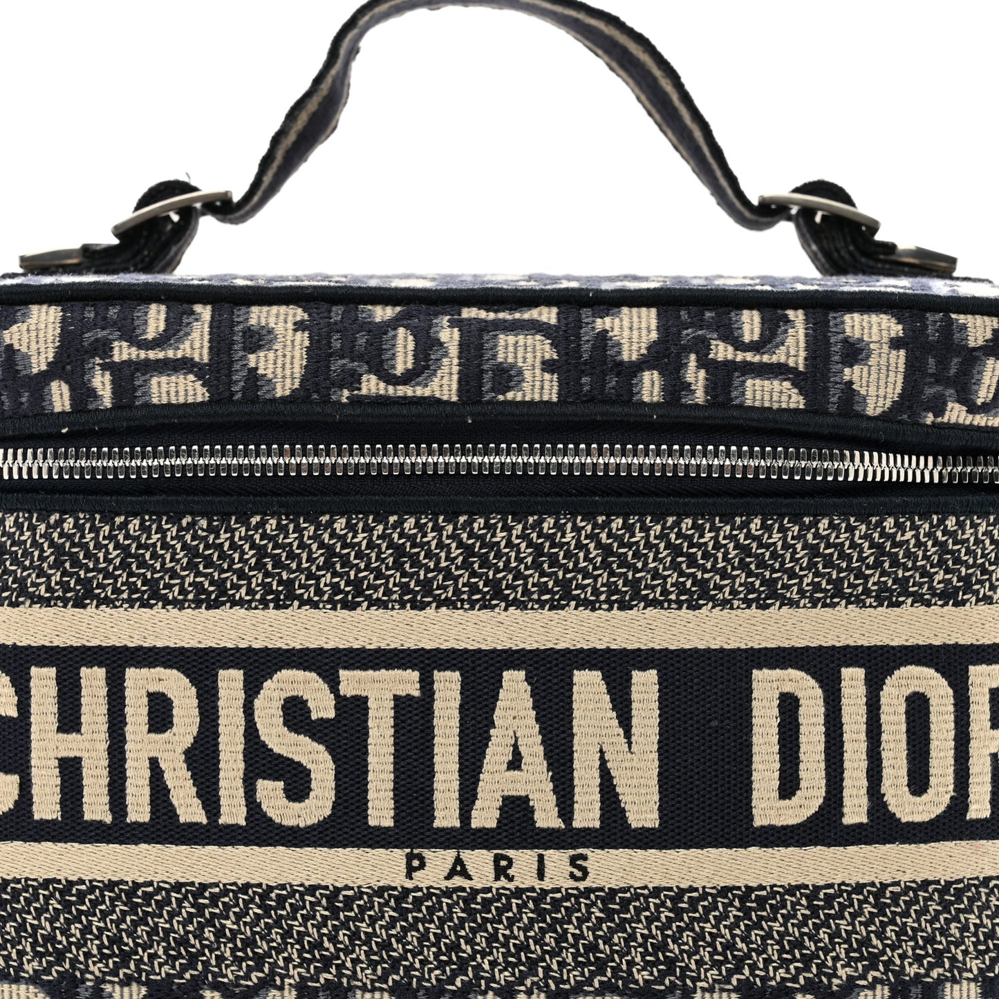 Oblique Diortravel Vanity Case Blue