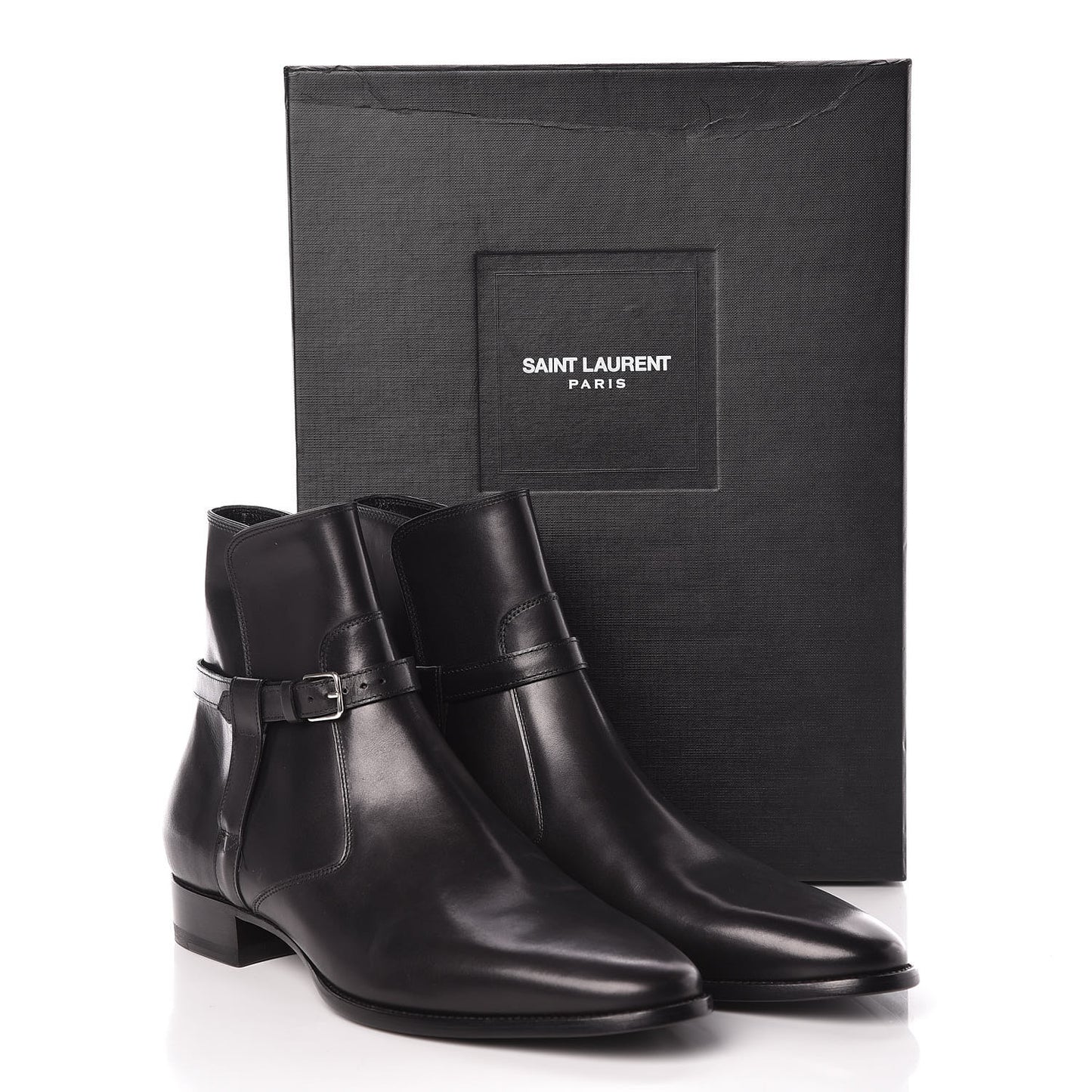 Calfskin Mens Ankle Boots 42 Black