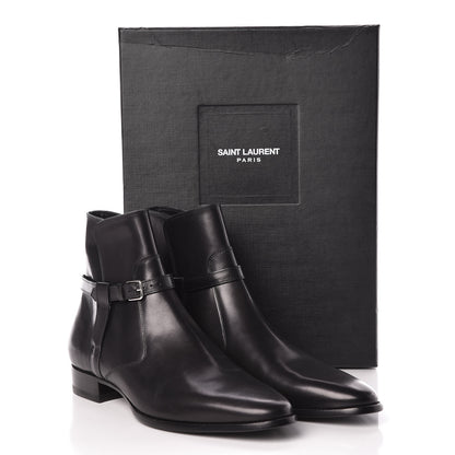 Saint Laurent Calfskin Mens Ankle Boots 42 Black 8 of 8