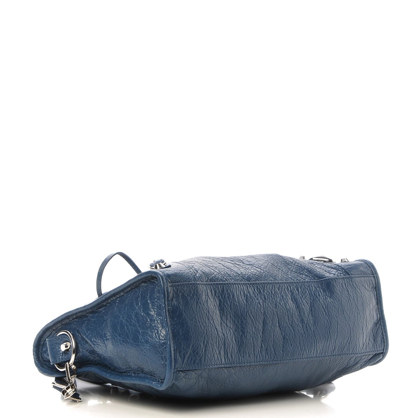 Agneau Classic Silver Hardware S City Bleu Profond