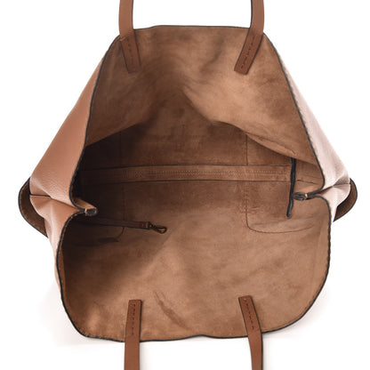 Lanvin Grained Calfskin Shopper Tote Brown 7 of 12