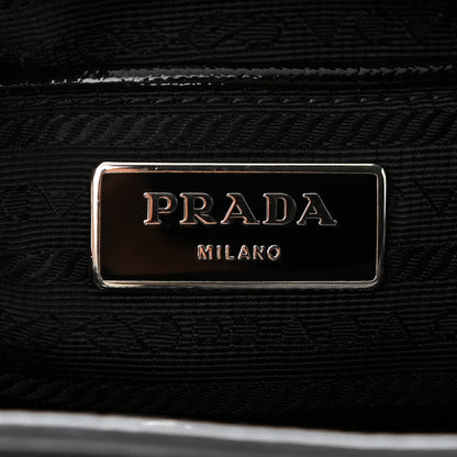 Prada Saffiano Vernice Crystal Bag Black 6 of 8