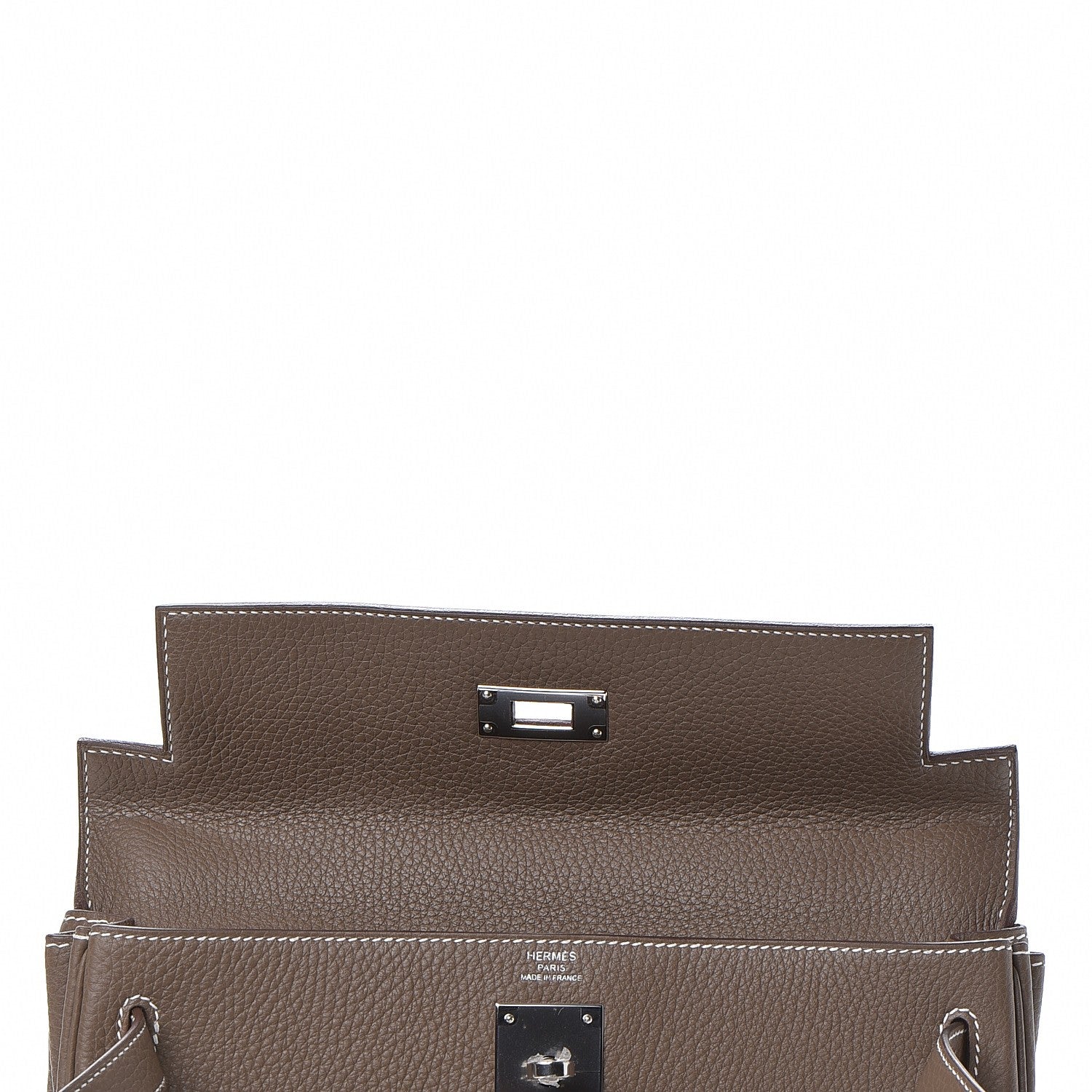 Hermes Togo Kelly Retourne 28 Etoupe 8 of 38