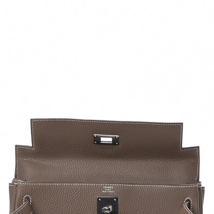 Hermes Togo Kelly Retourne 28 Etoupe 8 of 38