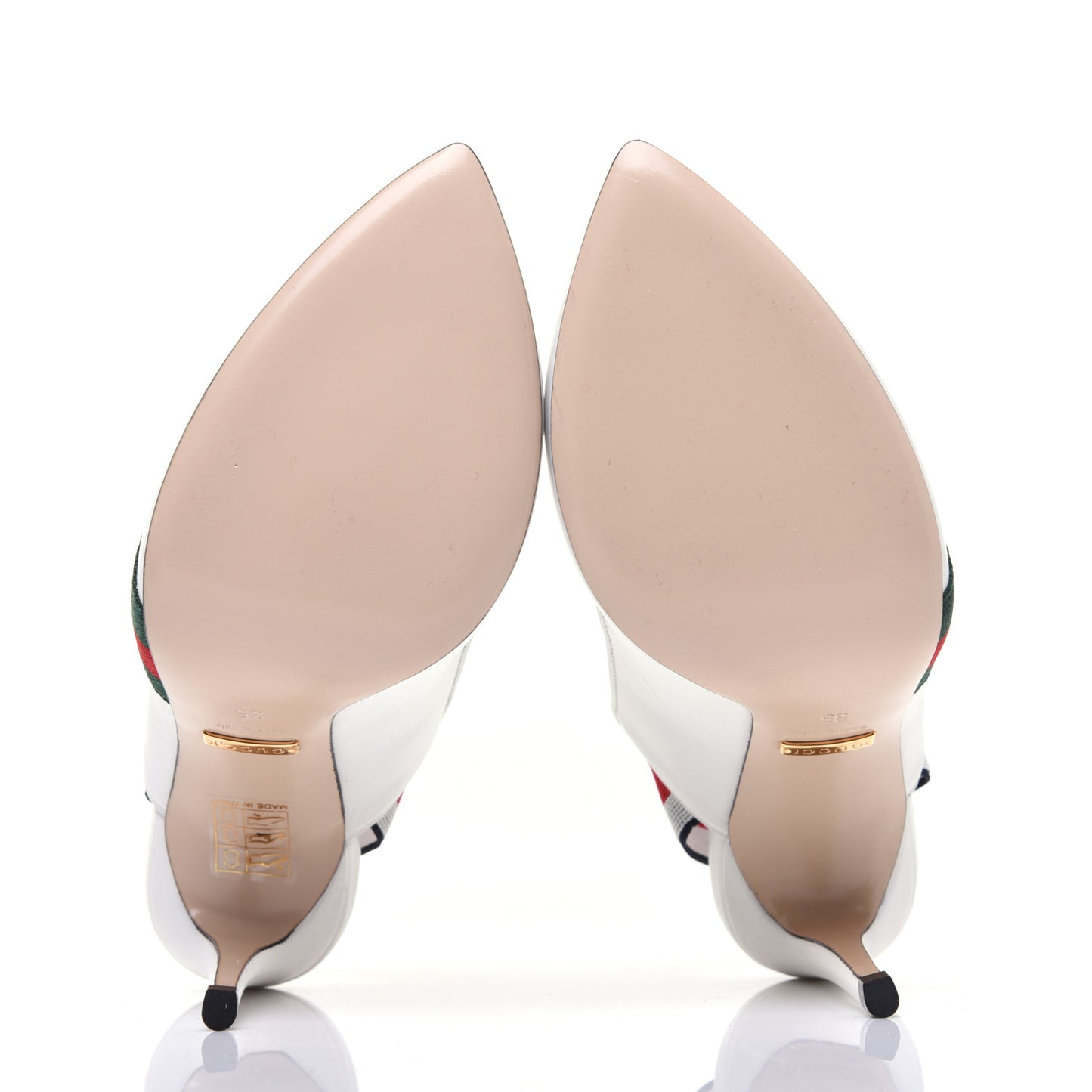 Malaga Kid Web Sylvie High Heel Slingback Pumps 35 White