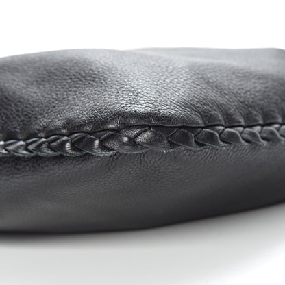 Bottega Veneta Cervo Braided Small Veneta Hobo Black 8 of 9