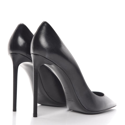 Saint Laurent Calfskin Zoe 105 Pumps 39 Black 4 of 8