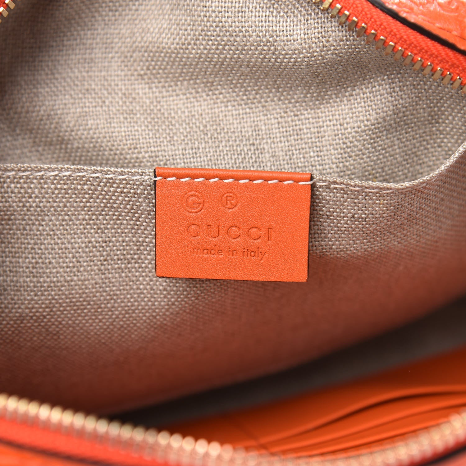 Gucci Soft Microguccissima Mini Bree Messenger Bag Sun Orange 6 of 11