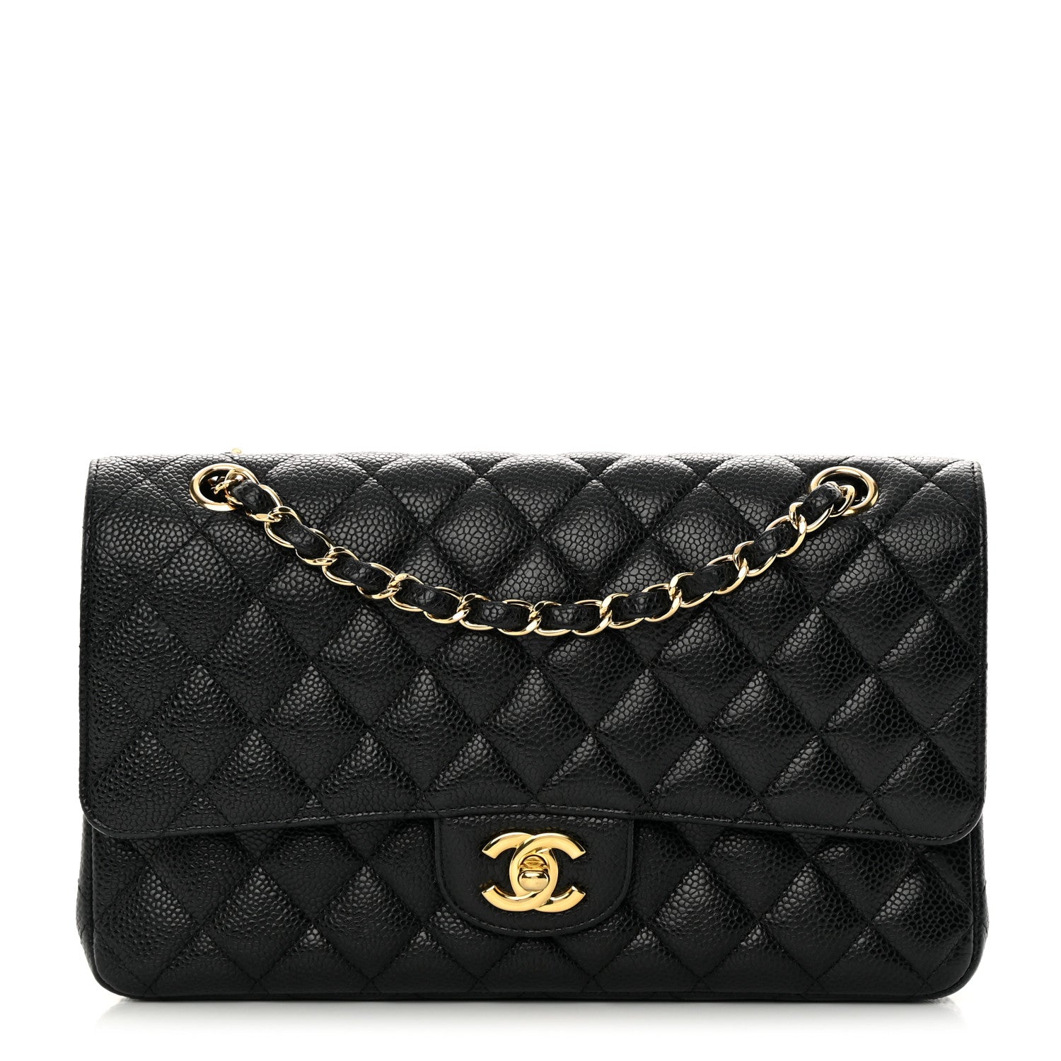 Chanel Caviar Quilted Medium Double Flap Black 1 of 16