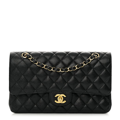 Chanel Caviar Quilted Medium Double Flap Black 1 of 16