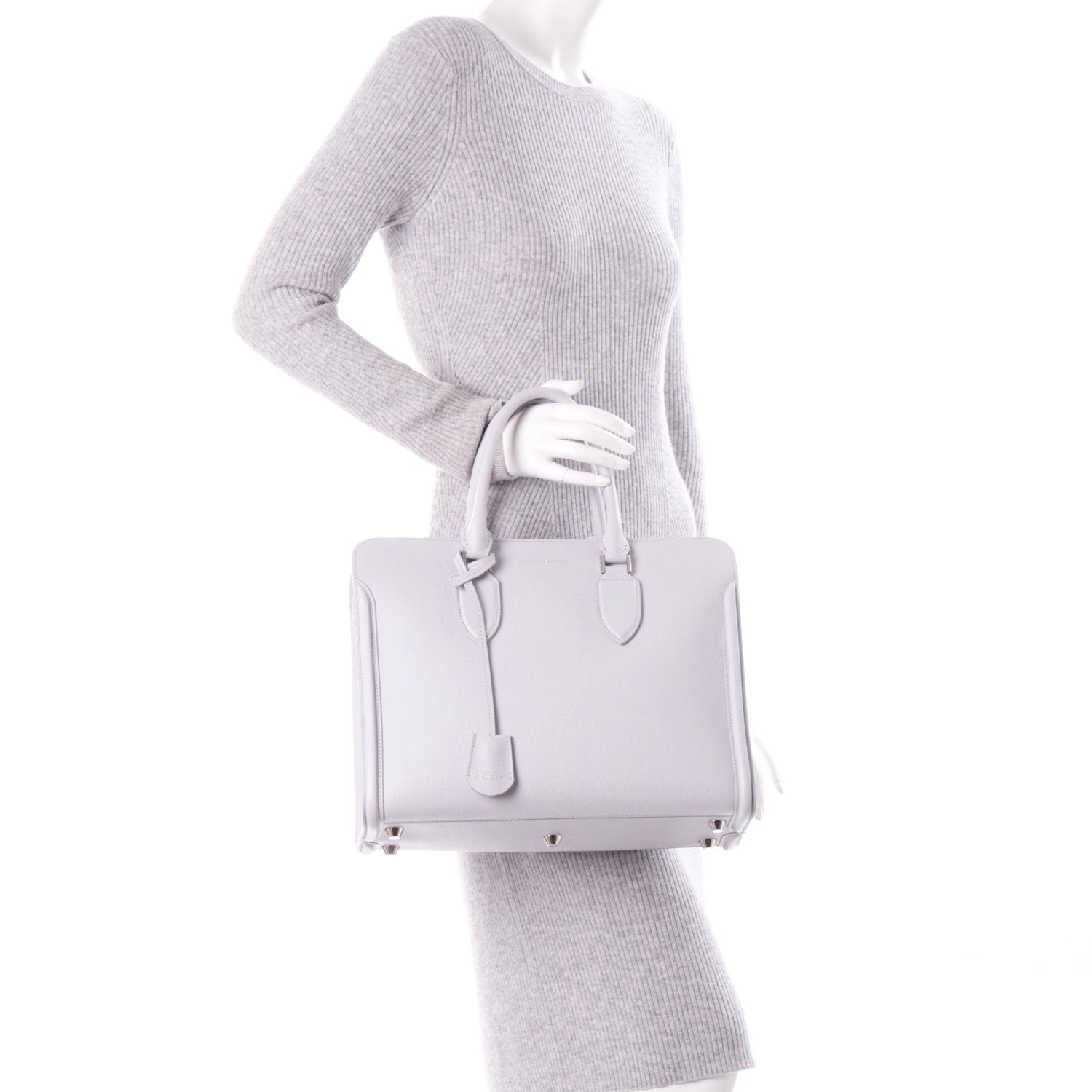 Alexander McQueen Saffiano Heroine Open Tote Cloud 2 of 6