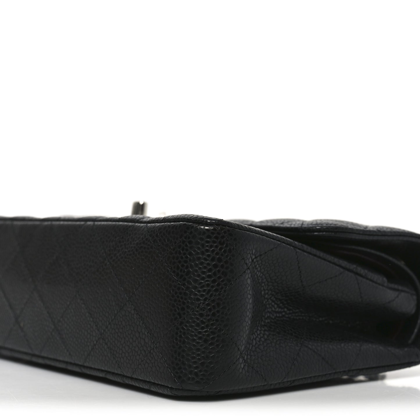 Caviar Quilted Small Double Flap Black