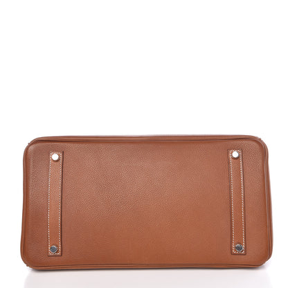 Hermes Natural Barenia Faubourg Birkin 35 Fauve 6 of 38