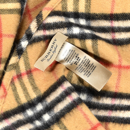 Burberry Cashmere Giant Heritage Check Fringe Scarf Camel 3 of 3