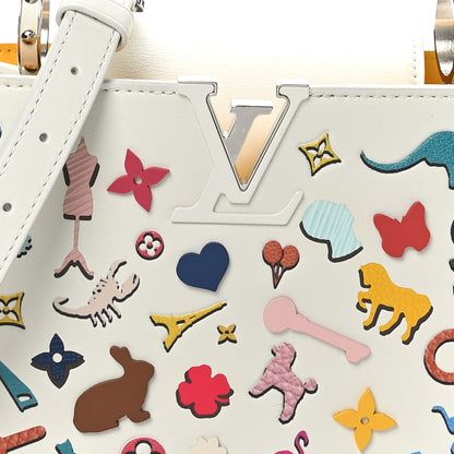 Louis Vuitton X VIK MUNIZ Taurillon Arty Capucines BB White Multicolor 8 of 10