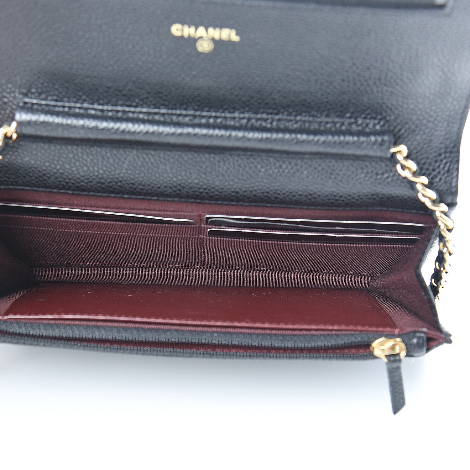 Chanel Caviar Quilted Wallet On Chain WOC Black 4 of 13
