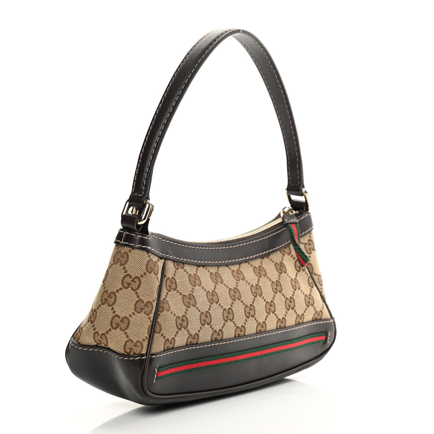 Gucci Monogram Small Mayfair Shoulder Bag Dark Brown 3 of 14