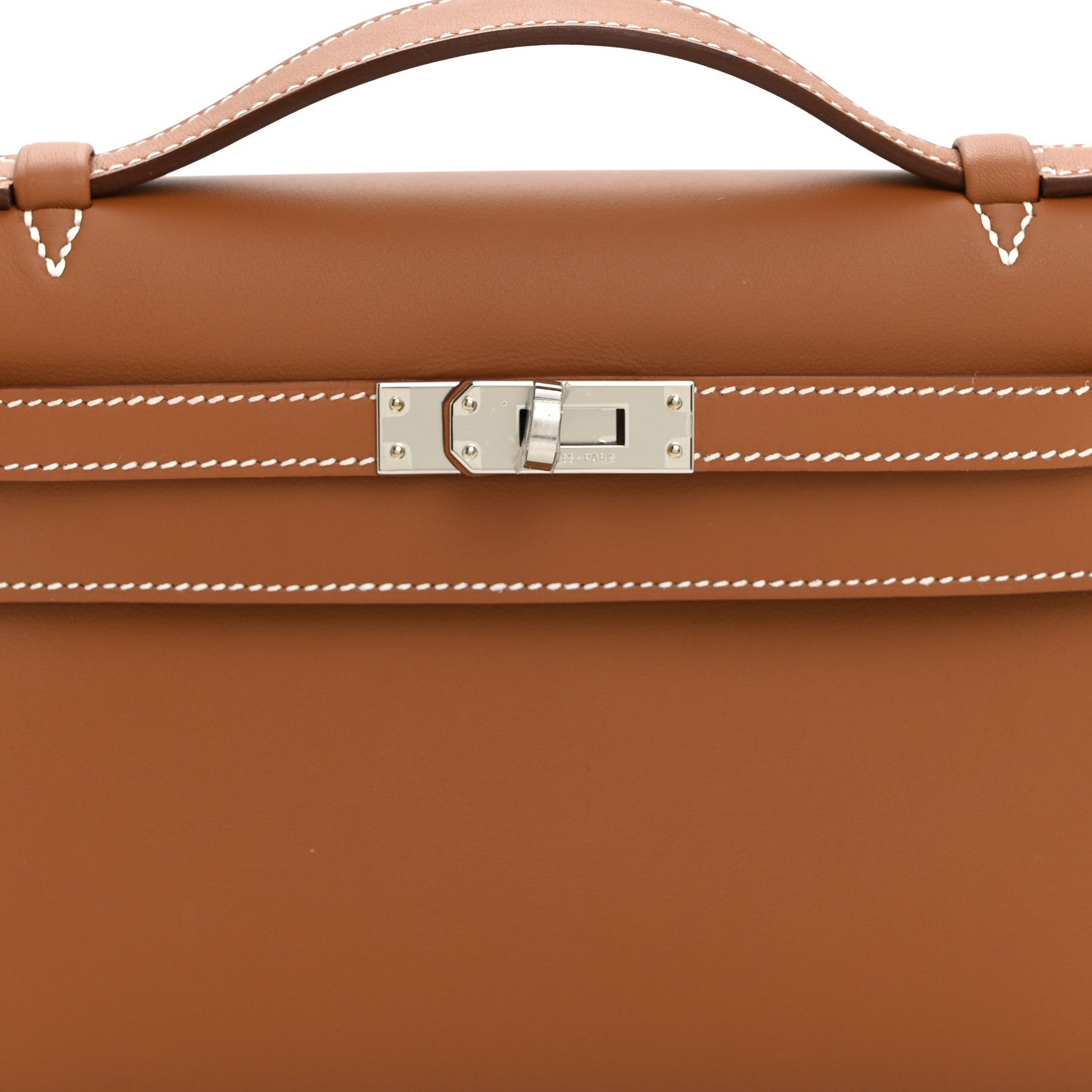 Hermes Swift Kelly Pochette Clutch Gold 8 of 11