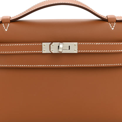 Hermes Swift Kelly Pochette Clutch Gold 8 of 11