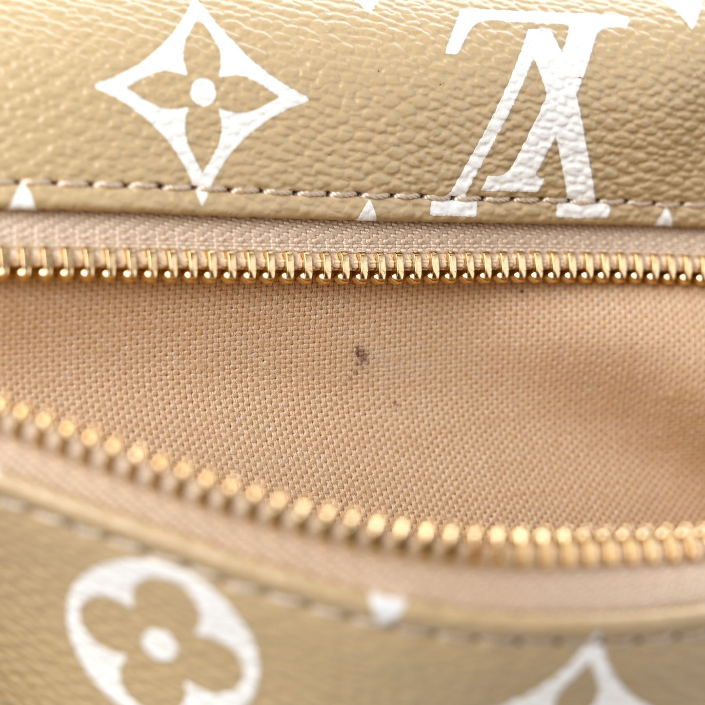 Monogram Giant Bumbag Kaki Beige