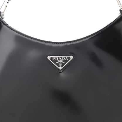 Prada Spazzolato Cleo Adjustable Strap Shoulder Bag Black 8 of 11