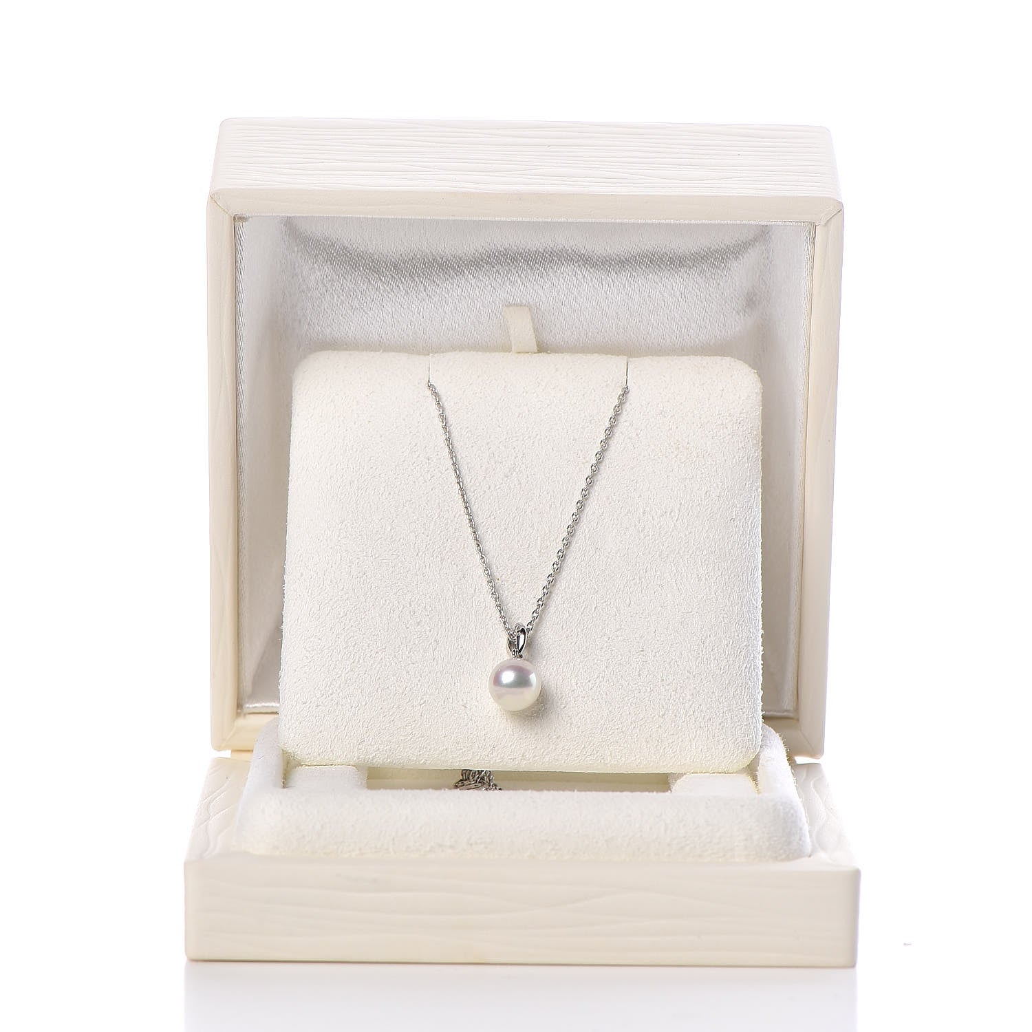 Mikimoto 18K White Gold Akoya Pearl 6.5-7mm Pendant Necklace 7 of 7
