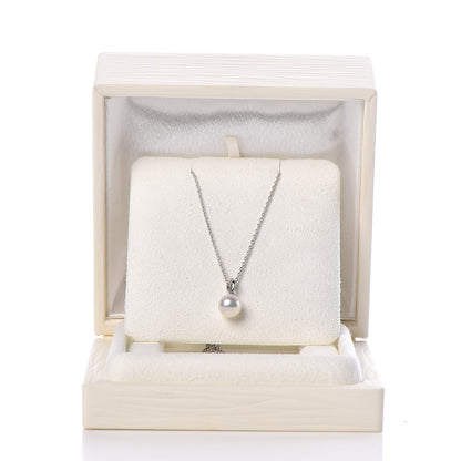 Mikimoto 18K White Gold Akoya Pearl 6.5-7mm Pendant Necklace 7 of 7