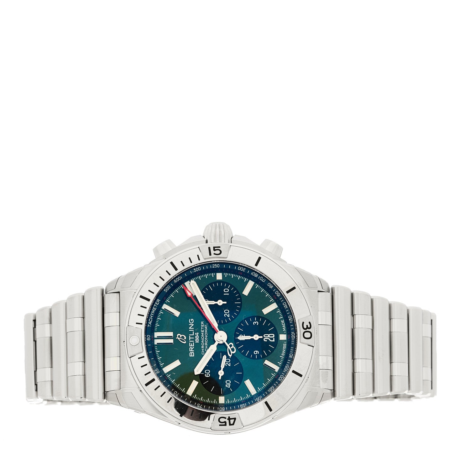 Breitling Stainless Steel 42mm Bentley Edition Chronomat Automatic Watch Green AB0134 2 of 5