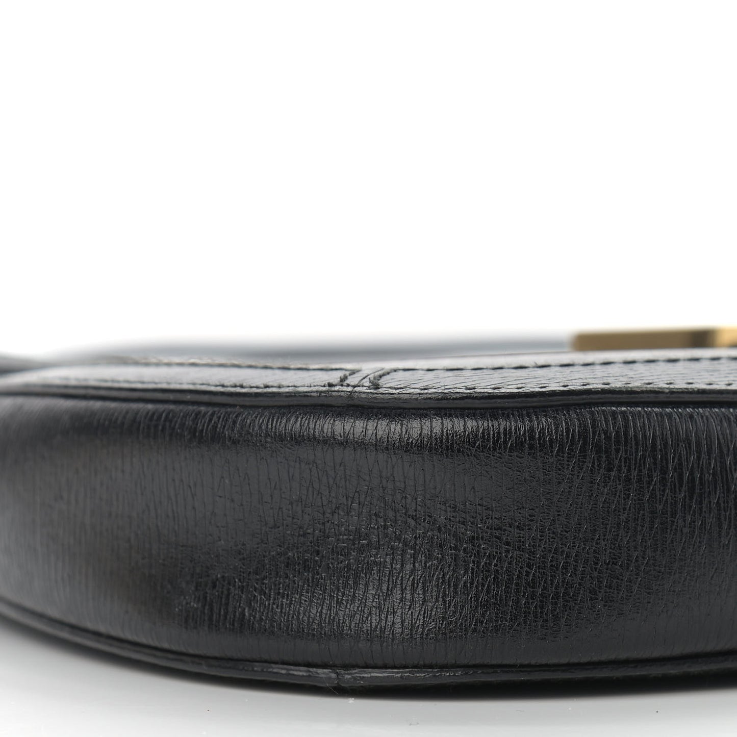 Calfskin G Buckle Shoulder Bag Black