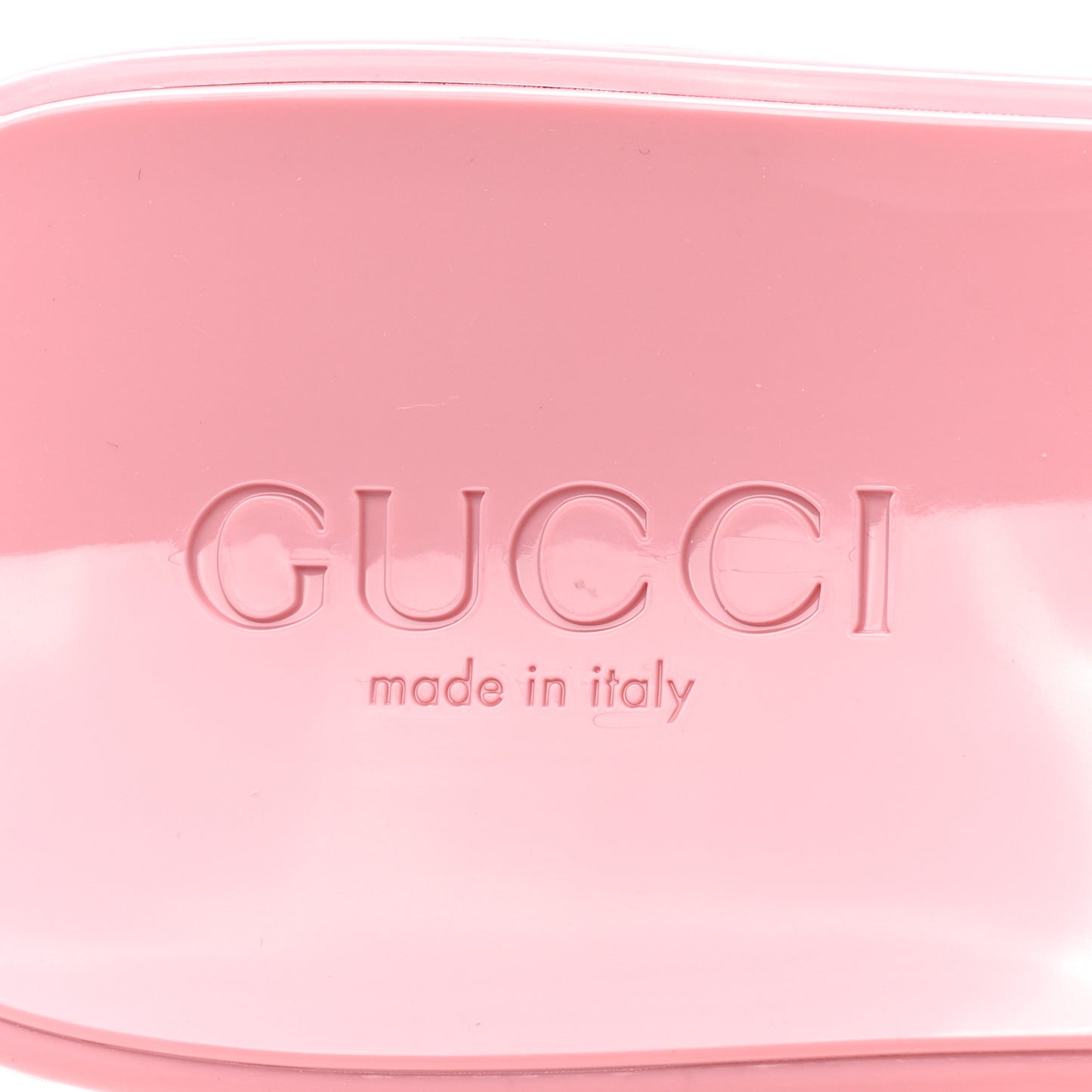 Rubber Gucci Logo Womens Platform 20/60mm Slide Sandals 40 Wild Rose