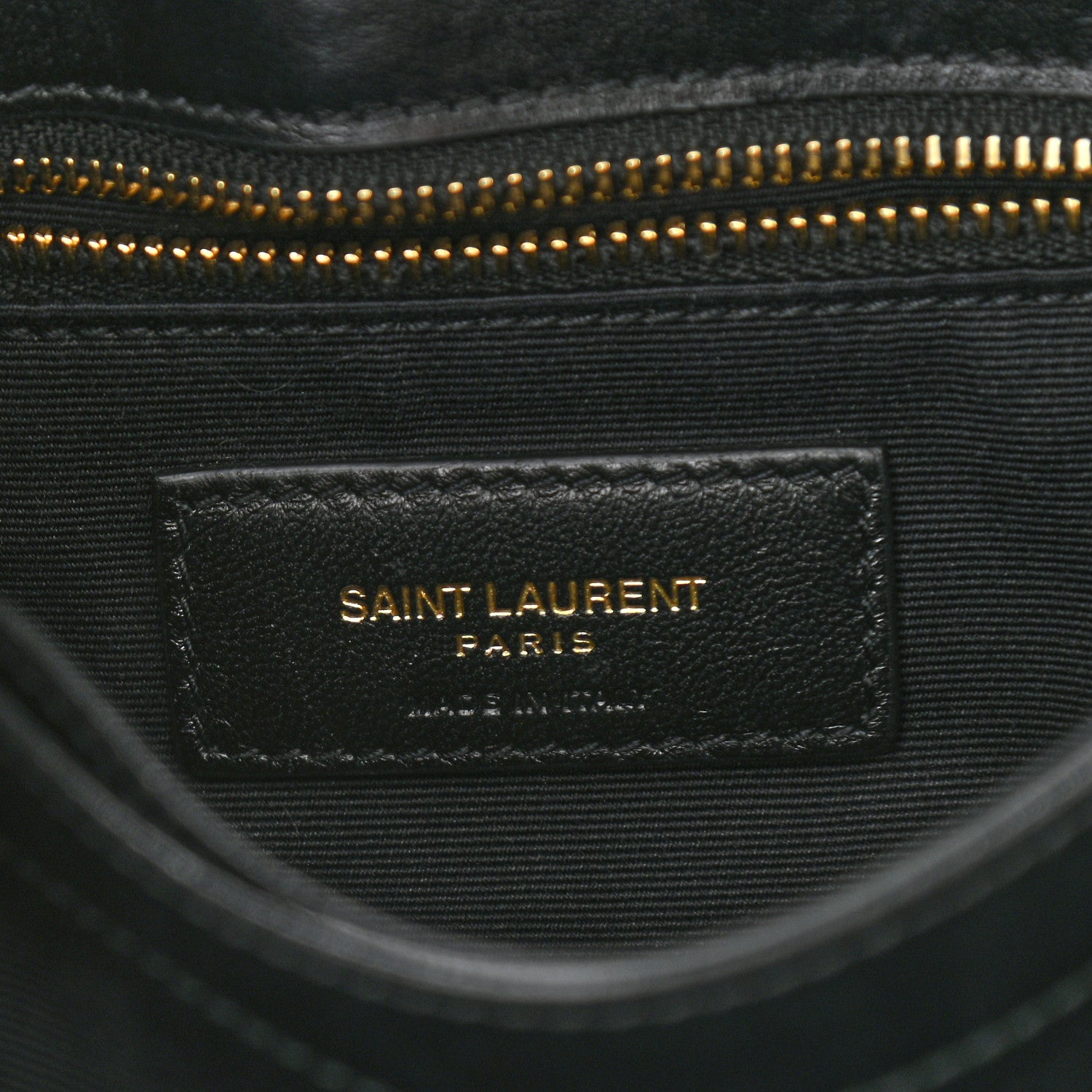 Saint Laurent Calfskin Y Quilted Monogram Toy Loulou Crossbody Bag Black 11 of 21