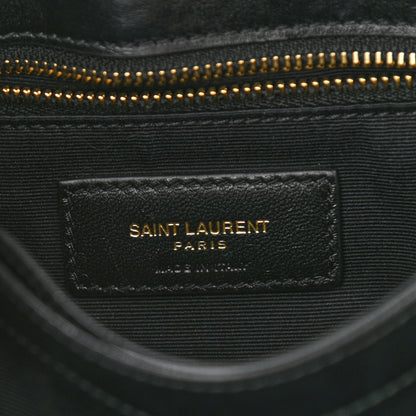 Saint Laurent Calfskin Y Quilted Monogram Toy Loulou Crossbody Bag Black 11 of 21