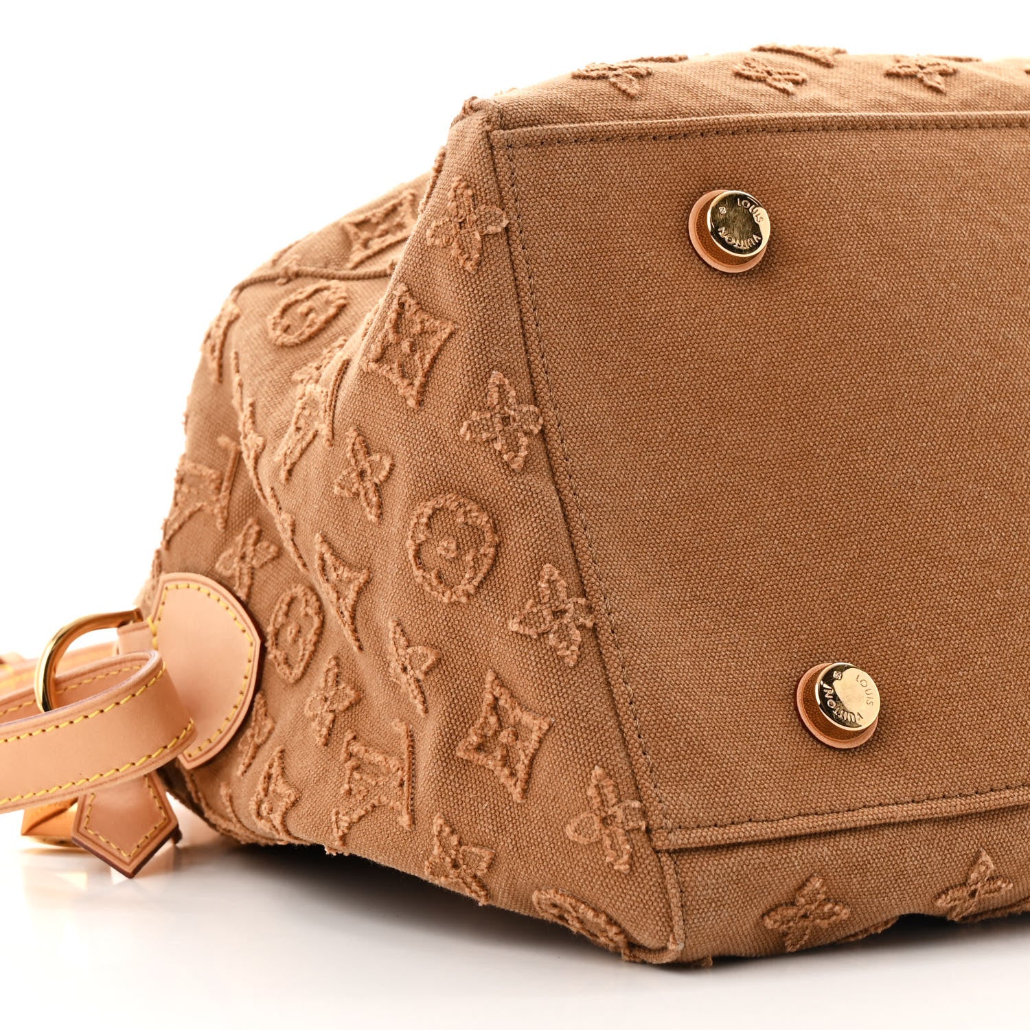 Louis Vuitton Denim Monogram Stone Speedy Bandouliere 35 Caramel 9 of 10