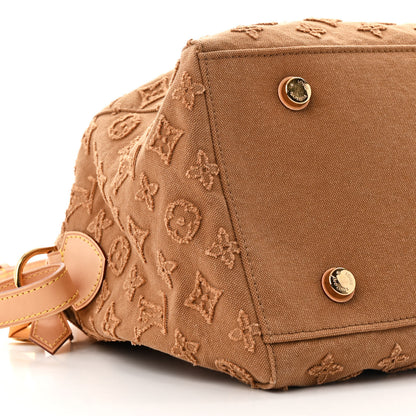 Louis Vuitton Denim Monogram Stone Speedy Bandouliere 35 Caramel 9 of 10