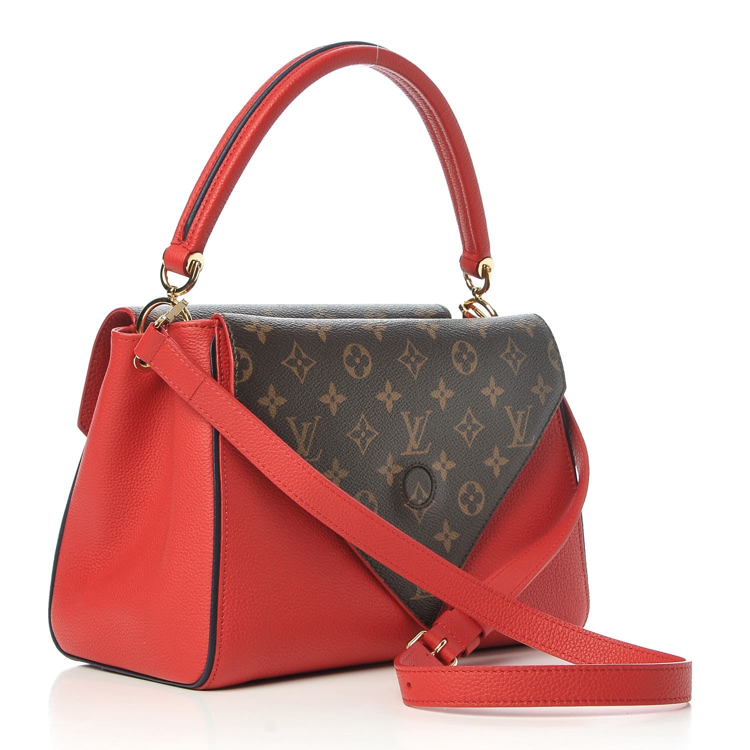Louis Vuitton Grained Calfskin Monogram Double V Rubis 6 of 9