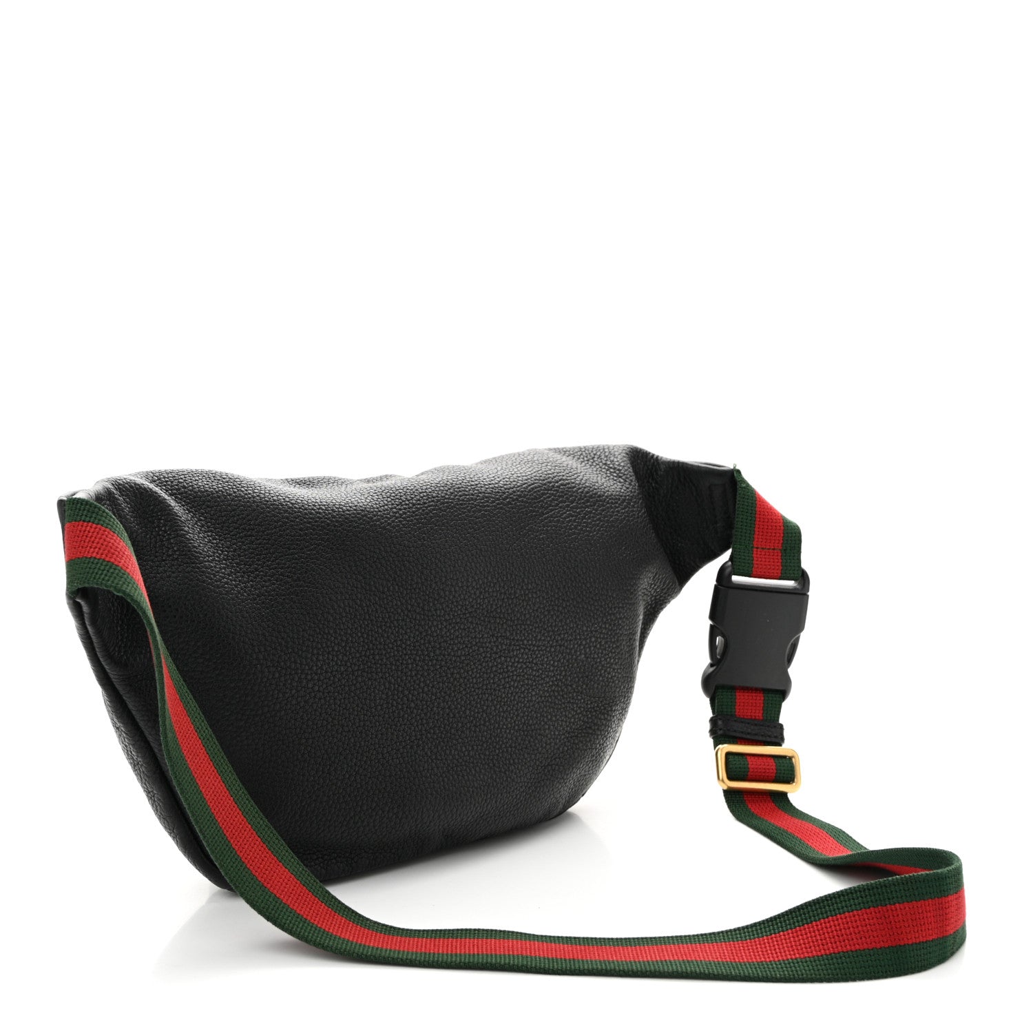 Gucci Grained Calfskin Logo Belt Bag Black 3 of 11