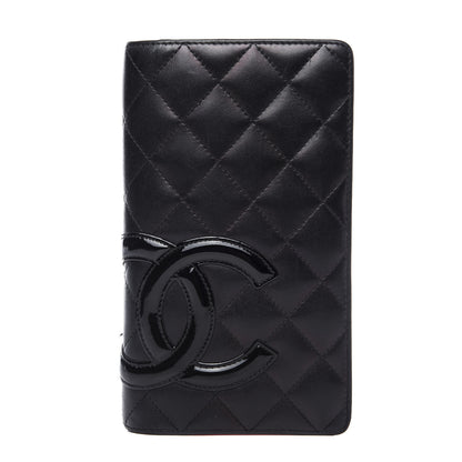 Chanel Calfskin Quilted Cambon Yen Wallet Black 1 of 11