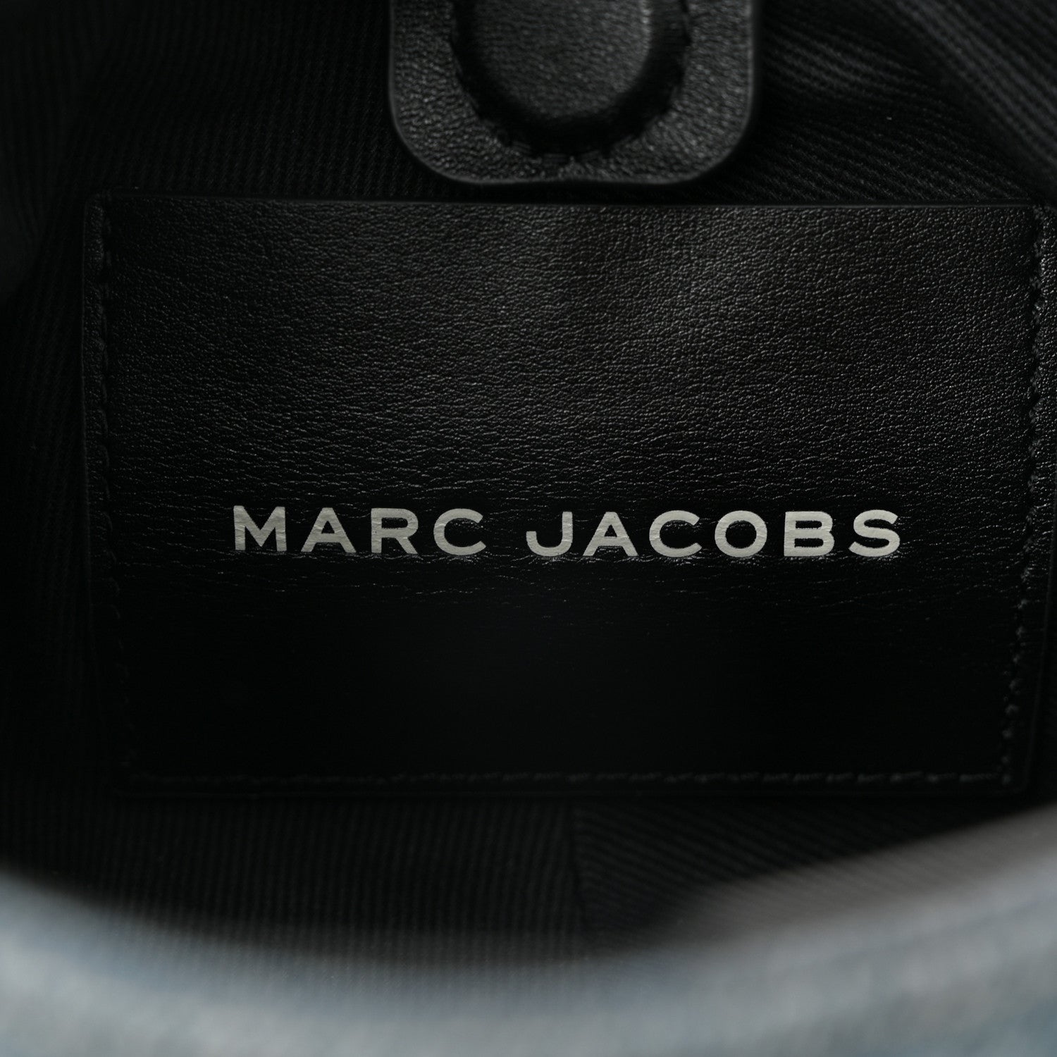 Marc Jacobs Denim Crystal Mini The Sack Bag Light Blue 6 of 10