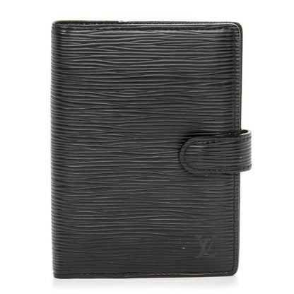 Louis Vuitton Epi Small Ring Agenda Cover Black 1 of 7