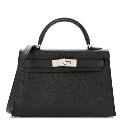 Hermes Epsom Mini Kelly Sellier 20 Black 1 of 11