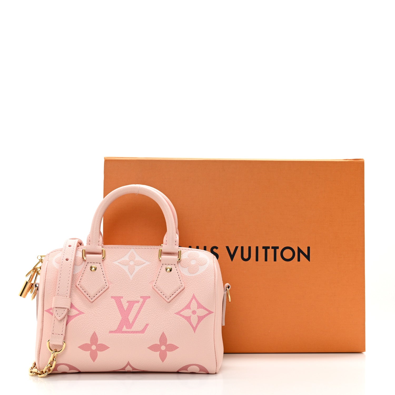 Louis Vuitton Empreinte Monogram Giant Speedy Bandouliere 20 Degrade Rose Pink 10 of 10