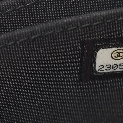 Chanel Caviar Quilted Boy Zip Around Coin Purse Wallet Black 7 of 8