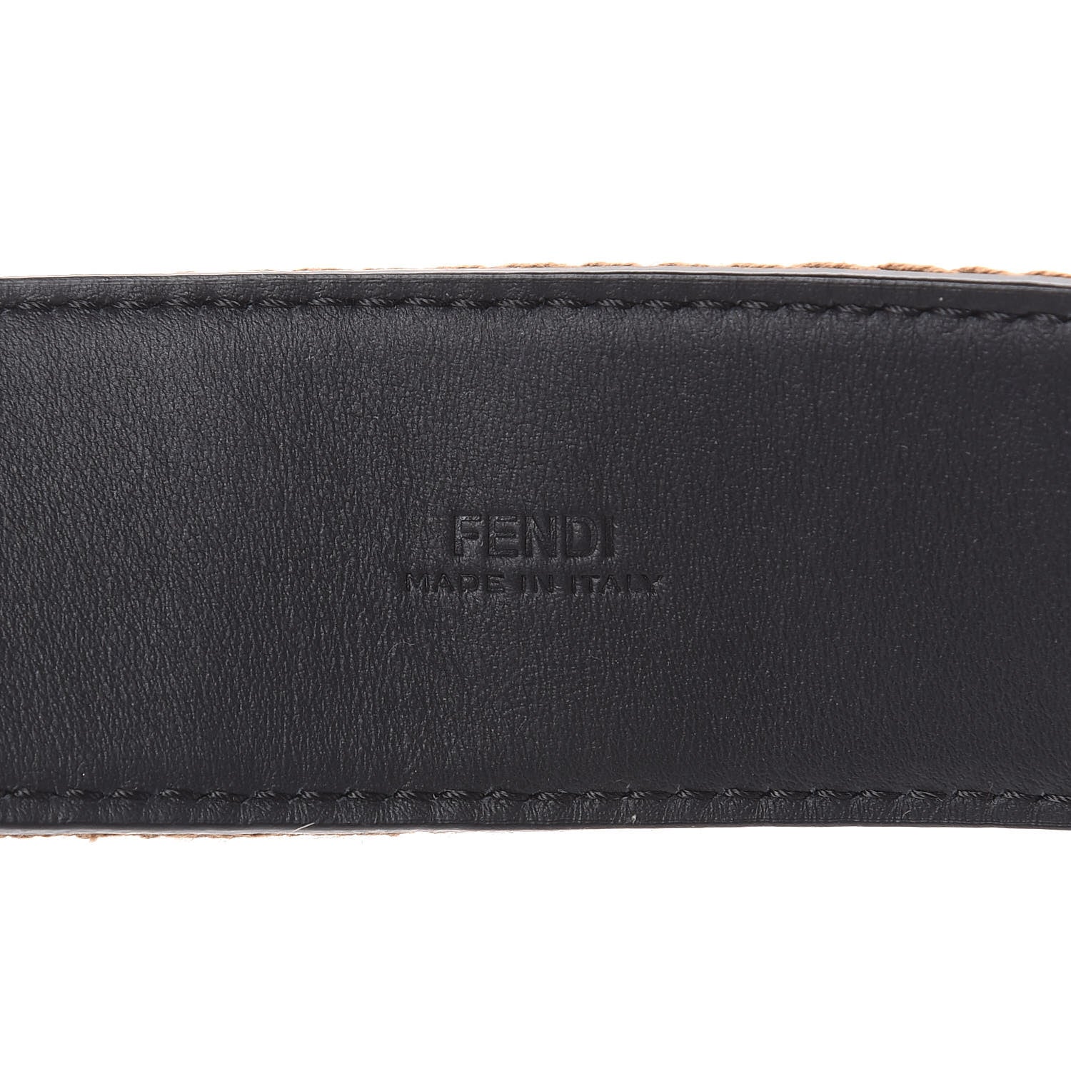 Fendi Ribbon Vitello Century FF 1974 Belt 90 36 Fango Moro 6 of 6