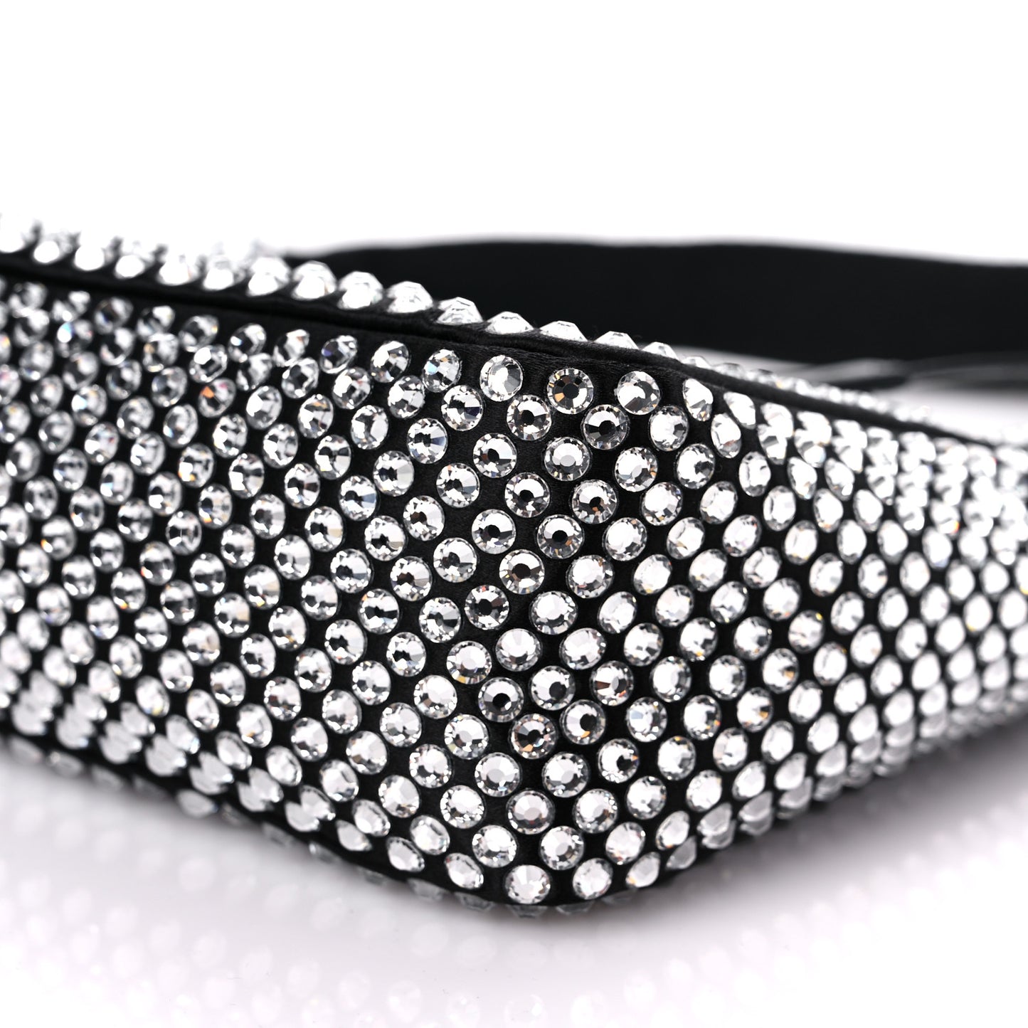 Satin Crystal Mini Re-Edition 2000 Bag Cristal